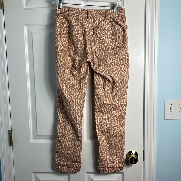 Anthropologie The Wanderer Animal Print Cargo Trouser Pants Size 25 - Picture 6 of 12